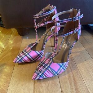 Jessica Simpson - JS Pyllah Pink Plaid Heels